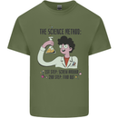The Science Method Funny Chemistry Geek Mens Cotton T-Shirt Tee Top Military Green
