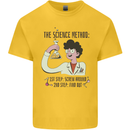 The Science Method Funny Chemistry Geek Mens Cotton T-Shirt Tee Top Yellow