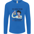 The Science Method Funny Chemistry Geek Mens Long Sleeve T-Shirt Royal Blue