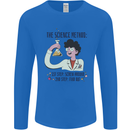 The Science Method Funny Chemistry Geek Mens Long Sleeve T-Shirt Royal Blue