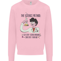 The Science Method Funny Chemistry Geek Mens Sweatshirt Jumper Light Pink