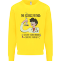 The Science Method Funny Chemistry Geek Mens Sweatshirt Jumper Yellow