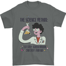 The Science Method Funny Chemistry Geek Mens T-Shirt 100% Cotton Charcoal