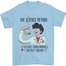 The Science Method Funny Chemistry Geek Mens T-Shirt 100% Cotton Light Blue