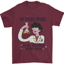 The Science Method Funny Chemistry Geek Mens T-Shirt 100% Cotton Maroon