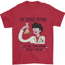 The Science Method Funny Chemistry Geek Mens T-Shirt 100% Cotton Red