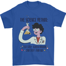 The Science Method Funny Chemistry Geek Mens T-Shirt 100% Cotton Royal Blue