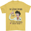 The Science Method Funny Chemistry Geek Mens T-Shirt 100% Cotton Yellow