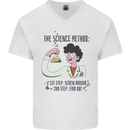 The Science Method Funny Chemistry Geek Mens V-Neck Cotton T-Shirt White