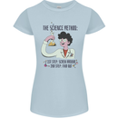 The Science Method Funny Chemistry Geek Womens Petite Cut T-Shirt Light Blue