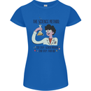 The Science Method Funny Chemistry Geek Womens Petite Cut T-Shirt Royal Blue