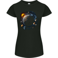 The Solar System Space Planets Astronomy Womens Petite Cut T-Shirt Black