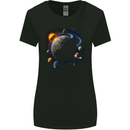The Solar System Space Planets Astronomy Womens Wider Cut T-Shirt Black