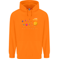 The Solar System Space Planets Universe Childrens Kids Hoodie Orange
