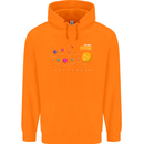 The Solar System Space Planets Universe Childrens Kids Hoodie Orange