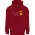 The Solar System Space Planets Universe Childrens Kids Hoodie Red