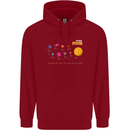 The Solar System Space Planets Universe Childrens Kids Hoodie Red