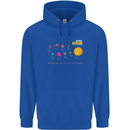 The Solar System Space Planets Universe Childrens Kids Hoodie Royal Blue