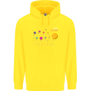 The Solar System Space Planets Universe Childrens Kids Hoodie Yellow