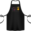 The Solar System Space Planets Universe Cotton Apron 100% Organic Black