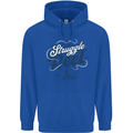 The Struggle is Real Fishing Fisherman Funny Mens 80% Cotton Hoodie Royal Blue