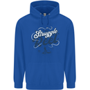 The Struggle is Real Fishing Fisherman Funny Mens 80% Cotton Hoodie Royal Blue