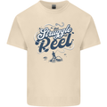 The Struggle is Real Fishing Fisherman Funny Mens Cotton T-Shirt Tee Top Natural