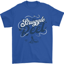 The Struggle is Real Fishing Fisherman Funny Mens T-Shirt 100% Cotton Royal Blue