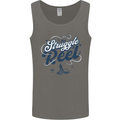 The Struggle is Real Fishing Fisherman Funny Mens Vest Tank Top Charcoal