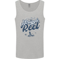 The Struggle is Real Fishing Fisherman Funny Mens Vest Tank Top Sports Grey