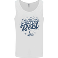 The Struggle is Real Fishing Fisherman Funny Mens Vest Tank Top White