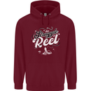 The Struggle is Real Funny Fisherman Fishing Mens 80% Cotton Hoodie Maroon