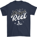 The Struggle is Real Funny Fisherman Fishing Mens T-Shirt 100% Cotton Navy Blue