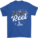 The Struggle is Real Funny Fisherman Fishing Mens T-Shirt 100% Cotton Royal Blue