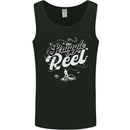The Struggle is Real Funny Fisherman Fishing Mens Vest Tank Top Black