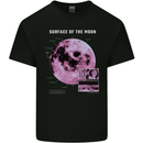 The Surface of the Moon Infogram Kids T-Shirt Childrens Black