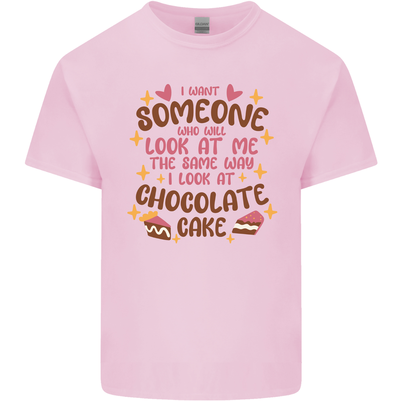 The Way I Look at Cake Funny Valentines Day Kids T-Shirt Childrens Light Pink