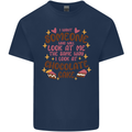 The Way I Look at Cake Funny Valentines Day Kids T-Shirt Childrens Navy Blue