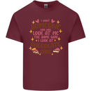 The Way I Look at Cake Funny Valentines Day Mens Cotton T-Shirt Tee Top Maroon