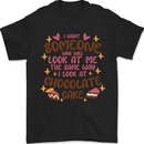 The Way I Look at Cake Funny Valentines Day Mens T-Shirt 100% Cotton Black