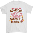The Way I Look at Cake Funny Valentines Day Mens T-Shirt 100% Cotton White