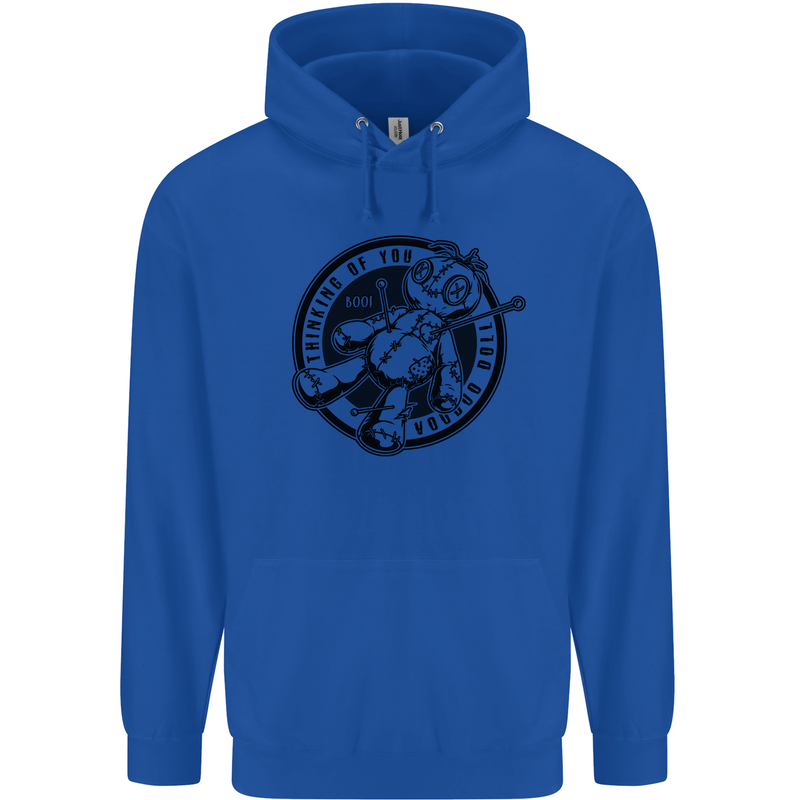 Thinking of You Voodoo Doll Childrens Kids Hoodie Royal Blue
