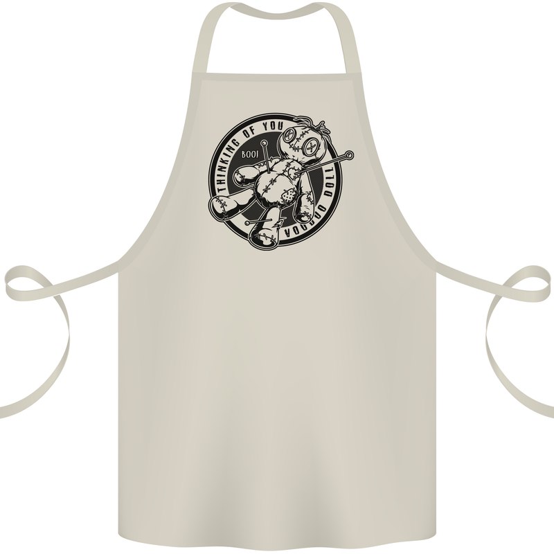 Thinking of You Voodoo Doll Cotton Apron 100% Organic Natural