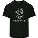 Thinking of You Voodoo Doll Goth Gothic Kids T-Shirt Childrens Black