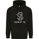 Thinking of You Voodoo Doll Goth Gothic Mens 80% Cotton Hoodie Black