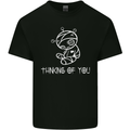Thinking of You Voodoo Doll Goth Gothic Mens Cotton T-Shirt Tee Top Black