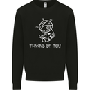 Thinking of You Voodoo Doll Goth Gothic Mens Sweatshirt Jumper Black