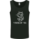 Thinking of You Voodoo Doll Goth Gothic Mens Vest Tank Top Black