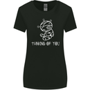 Thinking of You Voodoo Doll Goth Gothic Womens Wider Cut T-Shirt Black