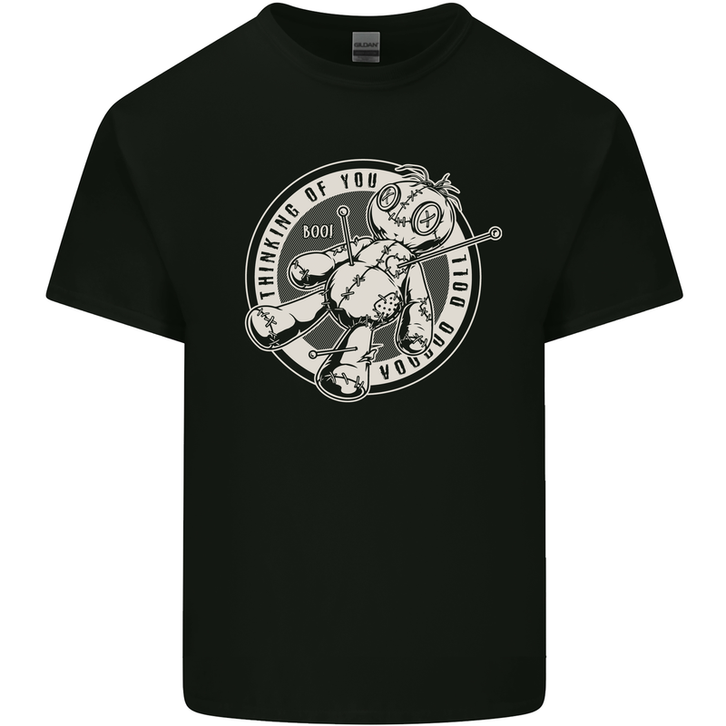 Thinking of You Voodoo Doll Goth Mens Cotton T-Shirt Tee Top Black